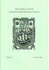The Journal of the Families in British India Society, Enquiries to Membership Secretary, 51, Taylors Ride, Leighton Buzzard, Bedfordshire, LU7 3JN, UK