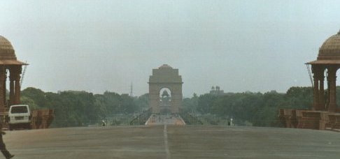 [The east end of Rajpath as seen from the west end]