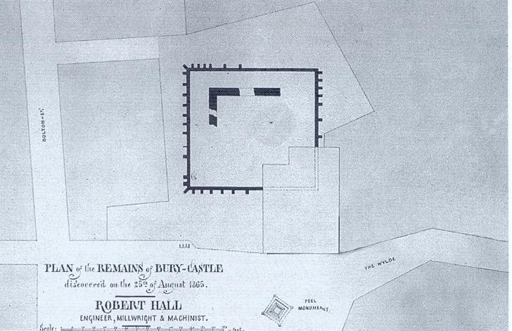 plan of Bury Castle 1865